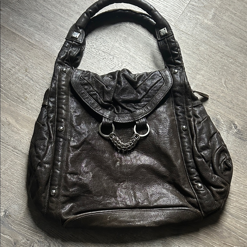 Elegant Brown Leather Women's Bag